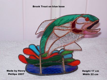 Brook Trout on Blue Base