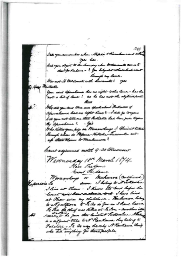 Otaki Maori Land Court Minutebook - 18 March 1874 - Resource cover image