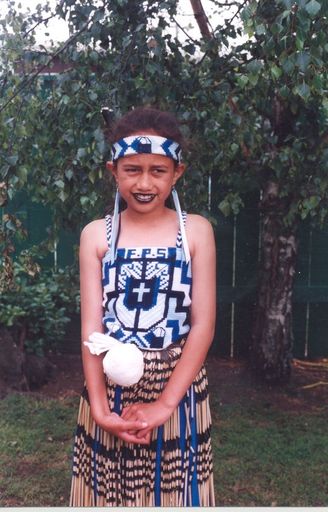 Te Huirangi Albert, Foxton School Kapahaka member, 1995
