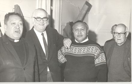 Group of men (Rev Wi Huata, ?, Rev Pura Panapa, ?.