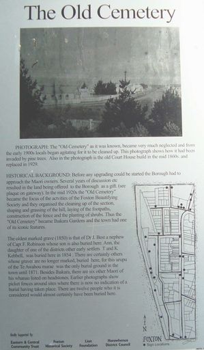 The Old Cemetery, Foxton - Resource cover image