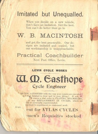 Pages 98 - Horowhenua Cookery Book - Resource cover image