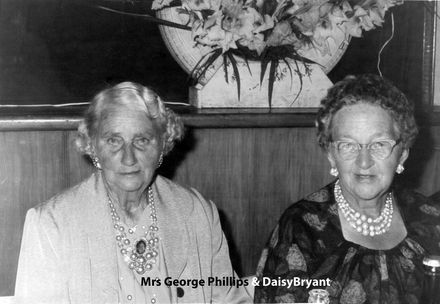 Mrs George Phillips and Daisy Bryant