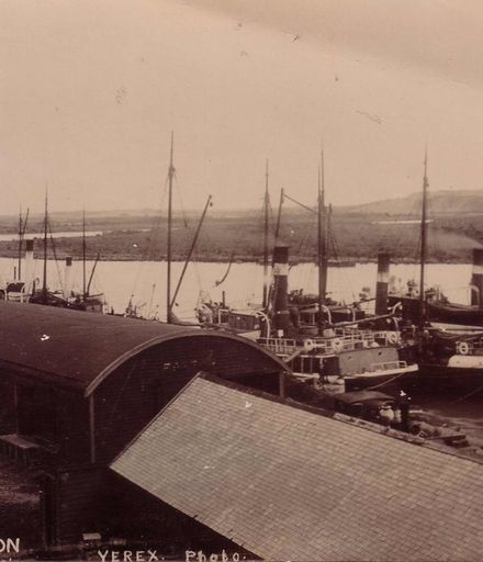 Ships at Port of Foxton, 1906