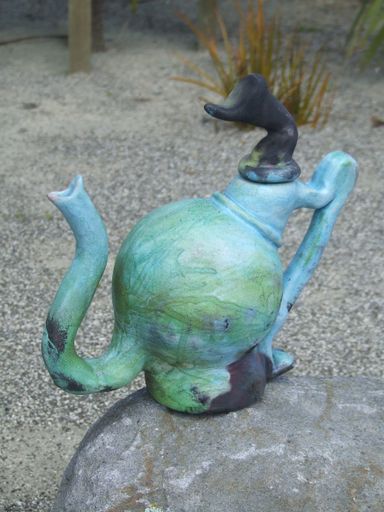 Raku Teapot