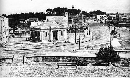 Court House and Town Hall From Ihakara Gardens, c.1950