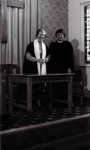 Reverand Ernie Trask with unidentified woman, c.1970's (?) - Resource cover image