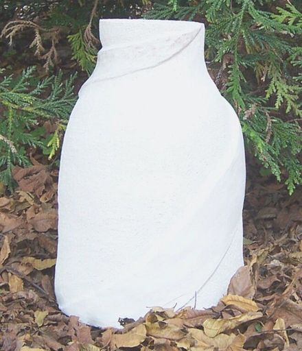 White coiled vase