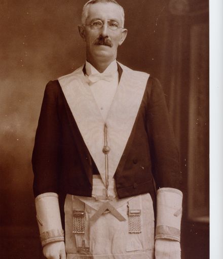 E. S. Lancaster in Lodge regalia