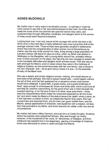 Agnes McDonald - Te Hekenga pages 27-29