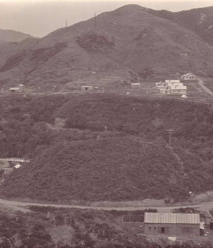 View of Mangaore Village (background) and powerhouse camp, 6 March 1921