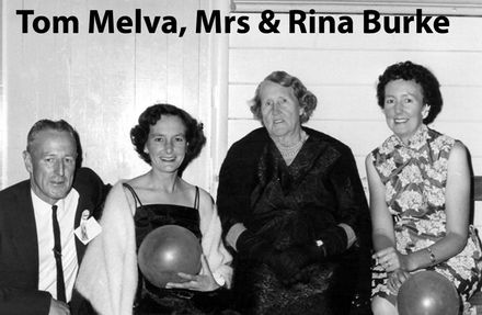 Tom, Melva, Mrs., and Rina Burke