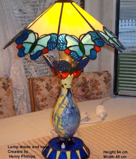 Butterfly stained Glass table lamp