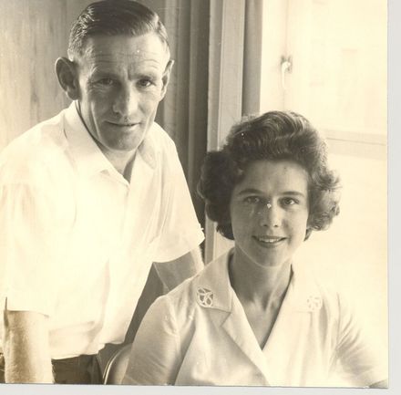 Bill Skelton (jockey) & his wife Nella, 1971