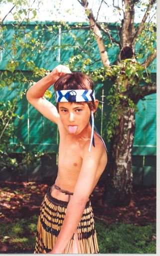 Rongopai Biehler, Foxton School Kapahaka member, 1996
