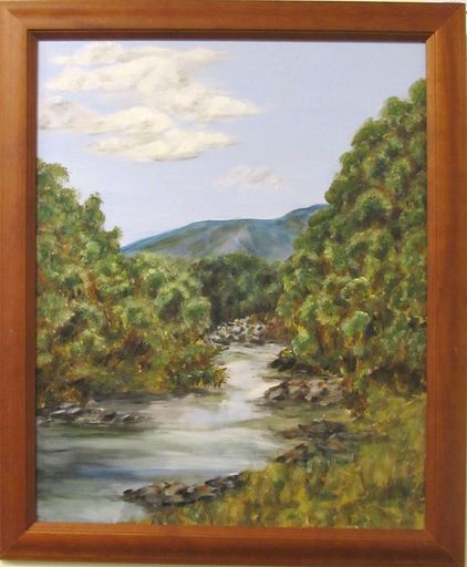 Evening by the River by Joan Strawbridge Acrylic $120 - Resource cover image