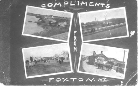 Postcard Showing 4 Scenes of Foxton, c.1910