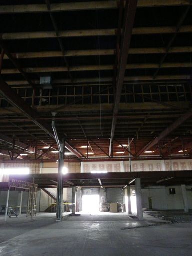 Inside the new Te Takere space before building work commences 10