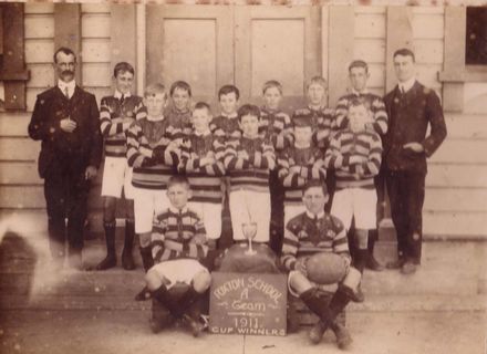 Foxton School Rugby "A" Team, Cup winners, 1911