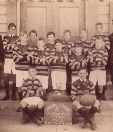 Foxton School Rugby "A" Team, Cup winners, 1911