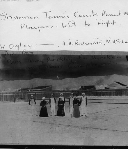 Shannon Tennis Courts, c.1908 - Negative