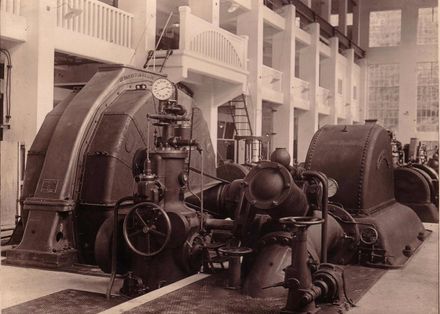 View inside completed Powerhouse, 1924