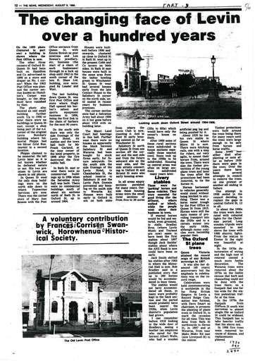 The Changing Face of Levin Over A Hundred Years - Resource cover image