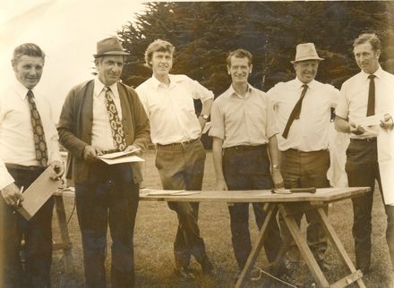 Officials, Poroutawhao School calves and lambs day