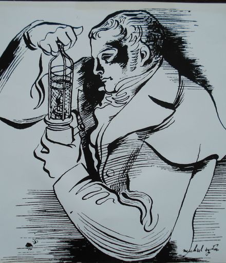 Sir Humphrey Davy (b.1778 - d.1829) {sketch}