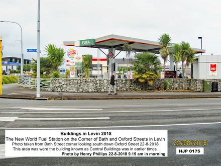 The New World Fuel Station on the Corner of Bath and Oxford Streets in Levin 22-8-2018