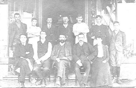 W.H. Gunning and Staff, Shannon, 1905