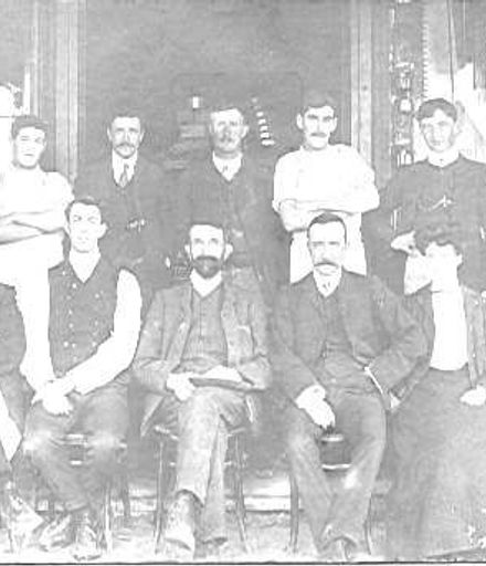 W.H. Gunning and Staff, Shannon, 1905