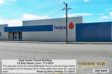 HJP 0379 Hope Centre Church Building 3-5 Kent Street, Levin 17-3-2019 was part of St Johns Methodist Church