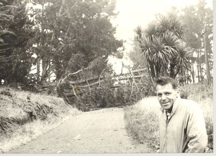 Fallen trees block access to Waitarere, 1968 - Resource cover image