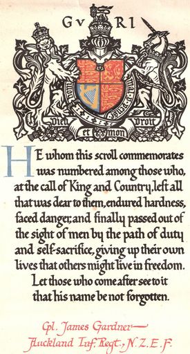 James Gardner scroll