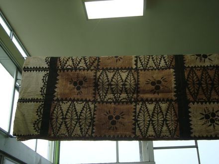 Tapa cloth on display at Levin Library 2
