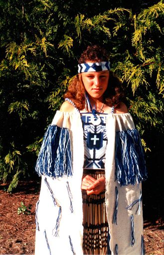 Janell Kiriona, Foxton School Kapahaka member, 1996