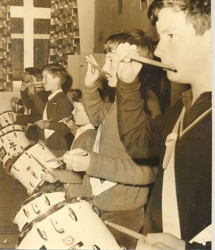 Levin Municipal Band, new Drum Corps, 1969
