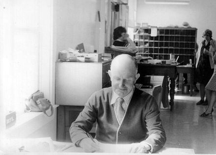 Fred Tremewan, Senior Clerk, Shannon Post Office, c.1978