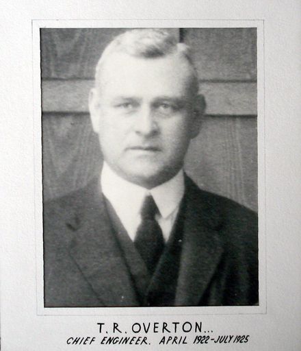 Mr T.R. Overton, Chief Engineer, 1922 - 1925