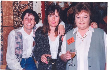 Barbara Wilson (nee Jones), Janice Dewar (nee Millard), Lyn Maclean (nee Deadman)