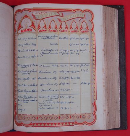 Family Record page 2