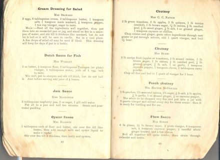 Pages 82 and 83 - Horowhenua Cookery Book