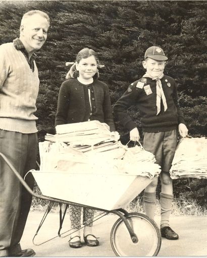Paper drive, Waitarere, 1969