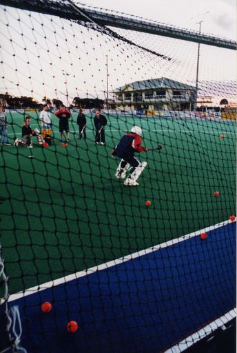 Coaching at the Levin Hockey Turf