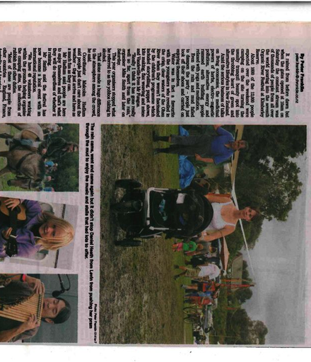Daily Chronicle's report of the Organic River Festival