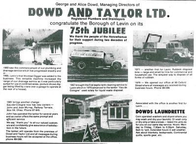 Dowd and Taylor Ltd ad