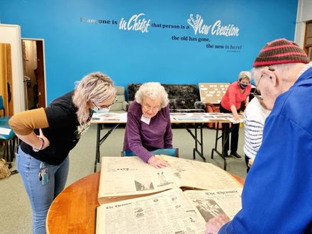 Libraries Horowhenua outreach to the Levin Baptist Adult Day Centre