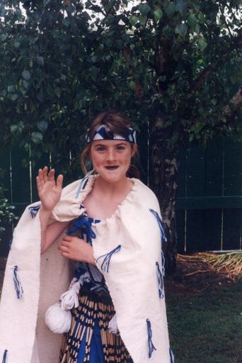 Stephanie Mason, Foxton School Kapahaka member, 1995