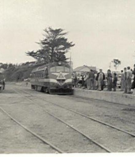Last railcar to leave Foxton Railway Station